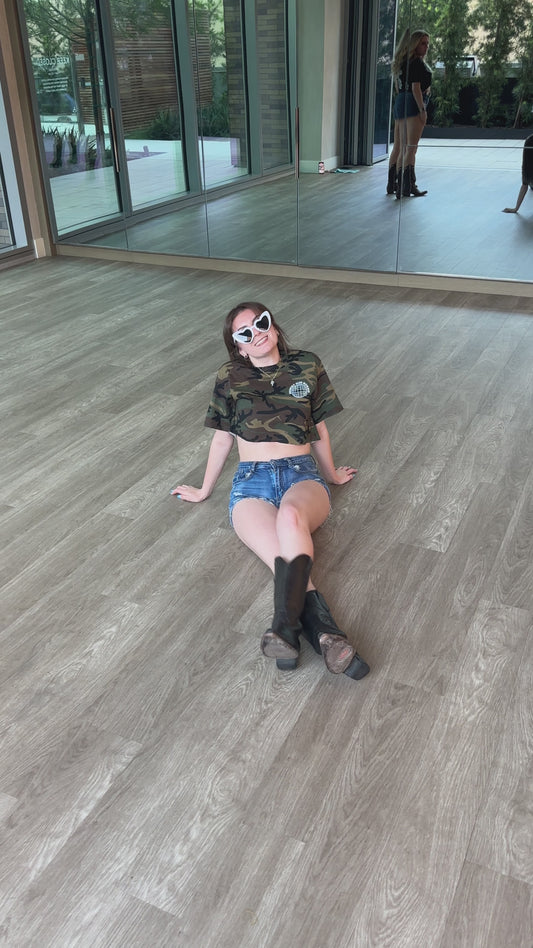 Camo Disco Cowgirl Shirt